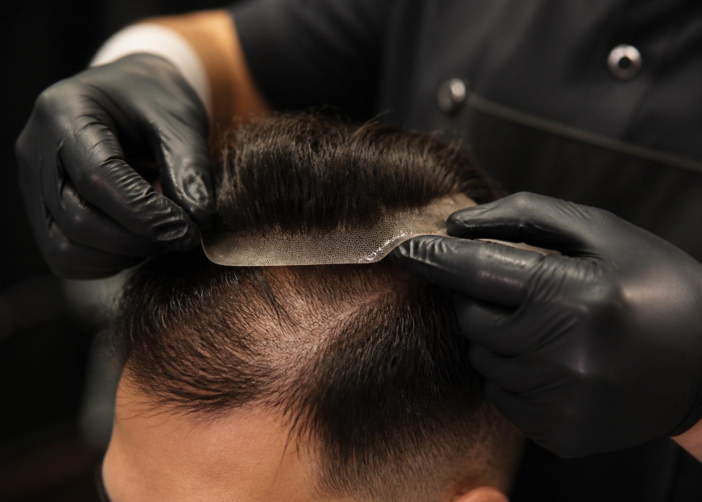 Precision installation of a lace hair system